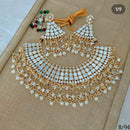 SNERA Gold Plated Mirror & Beads Necklace Set