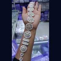 SNERA Gold Plated Kundan & Pearl  Sheeshphool / Headband For Women