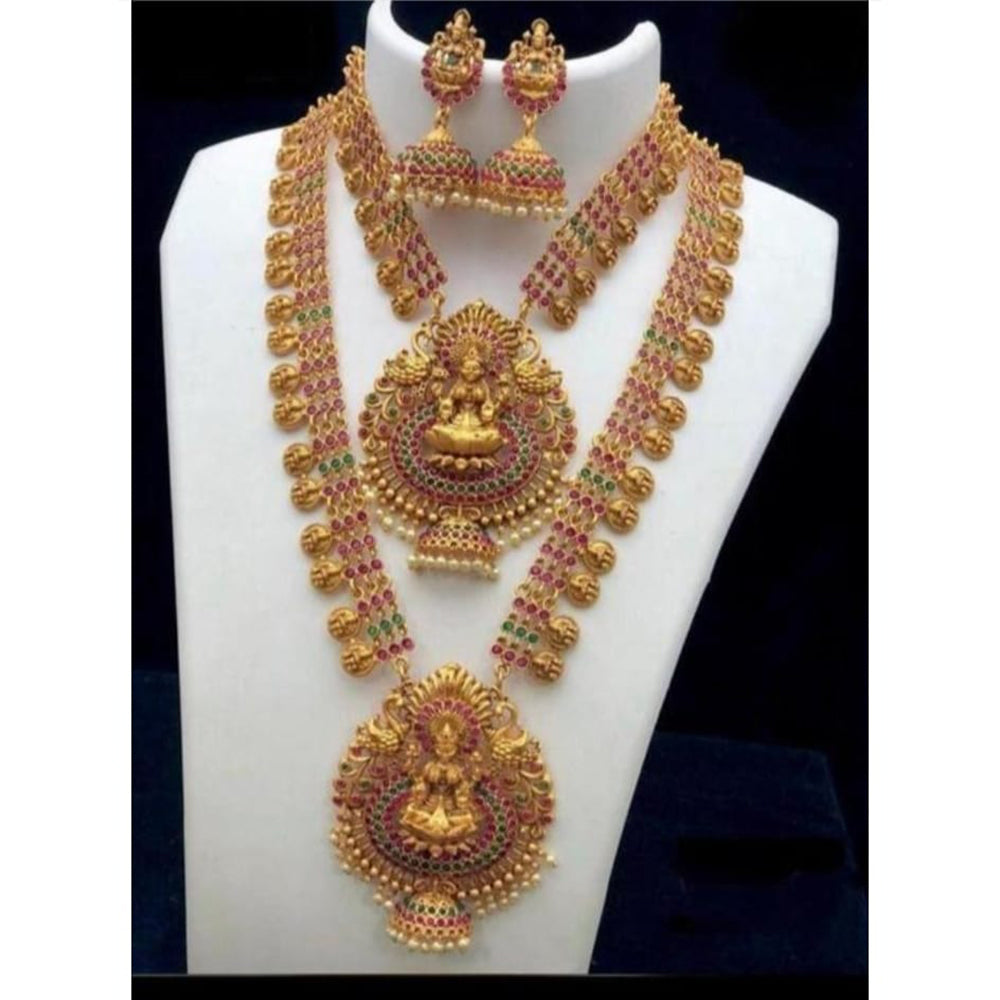 SNERA Gold Plated Kundan Stone Bridal Set