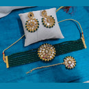 SNERA Gold Plated Mirror & Beads Necklace Set