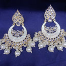 SNERA Gold Plated designer Kundan Stone Dangler Earrings