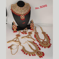 SNERA Gold Plated Pota  Stone Bridal Set