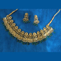 SNERA Gold Plated Beads Choker Necklace Set