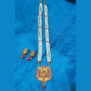 SNERA Gold Plated Pota Stone Haram Necklace Set