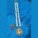 SNERA Gold Plated Pota Stone Haram Necklace Set