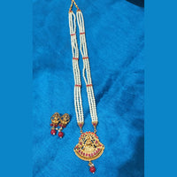 SNERA Gold Plated Pota Stone Haram Necklace Set