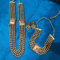 SNERA Gold Plated Pota Stone Bridal Set