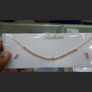 SNERA Rose Gold Plated AD Stone Choker Necklace Set