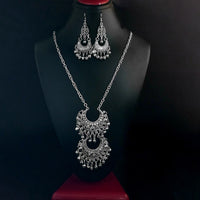 Sanjana Jewellers Oxidised Necklace Set