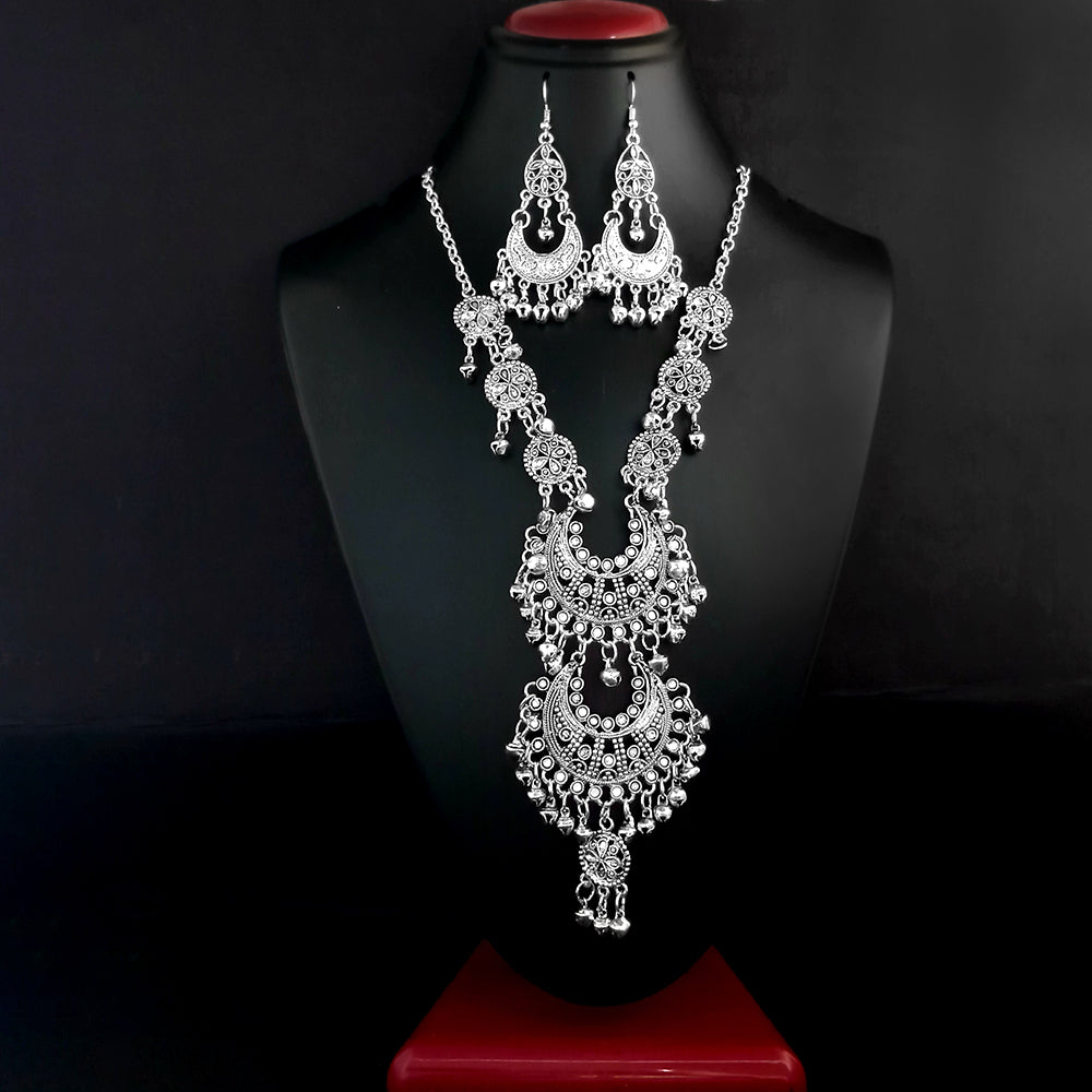 Sanjana Jewellers Oxidised Necklace Set