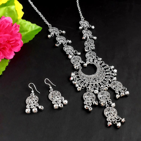 Sanjana Jewellers Oxidised Necklace Set