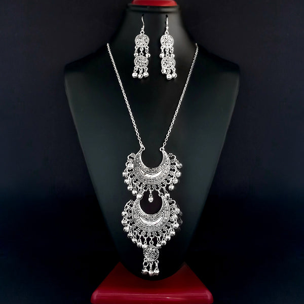 Sanjana Jewellers Oxidised Necklace Set