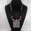 Jeweljunk Oxidised Plated Multicolor Multi Thread Necklace  - 1115604D