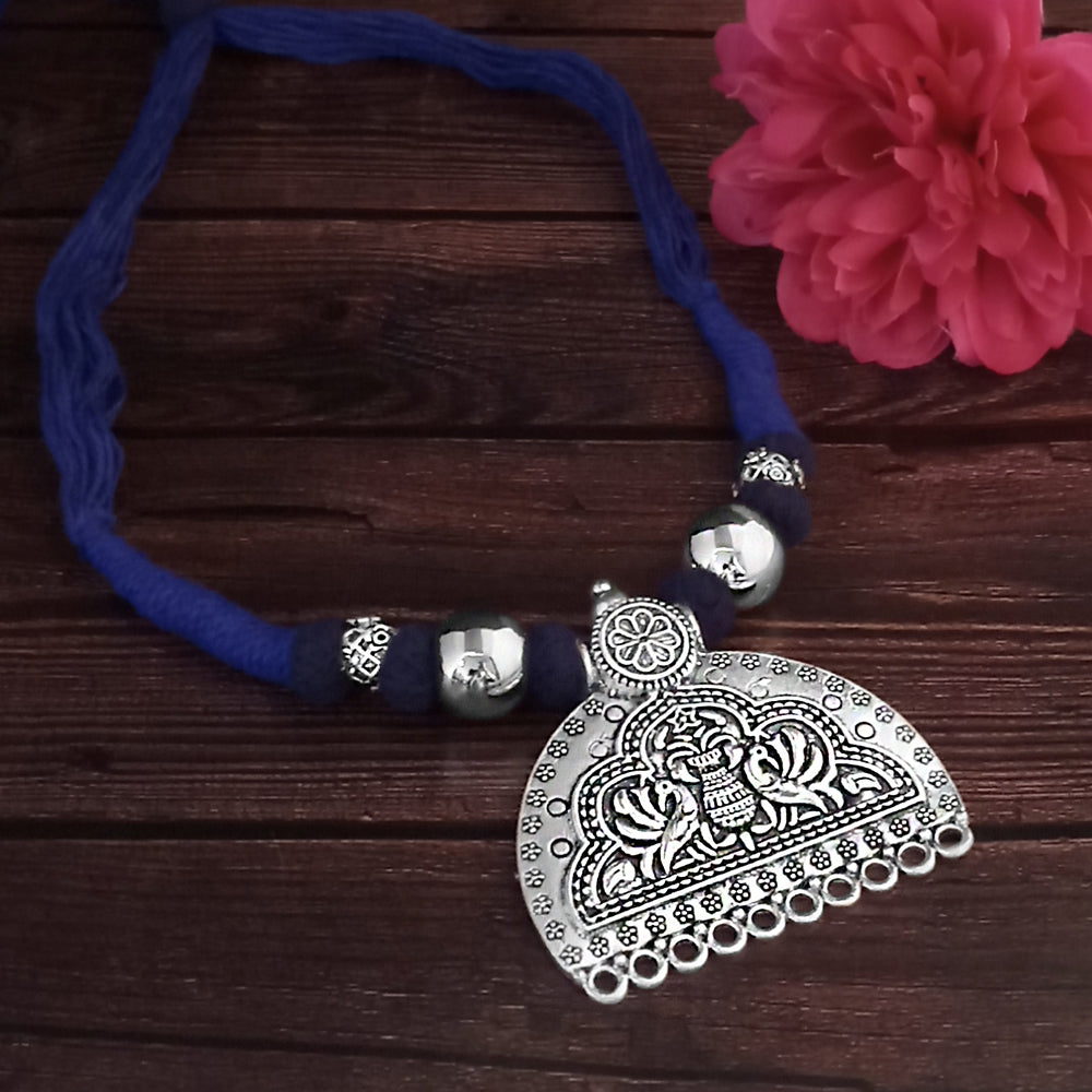 Jeweljunk Navratri Special Oxidised Plated Necklace
