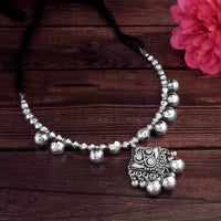 Jeweljunk Navratri Special Oxidised Plated Necklace