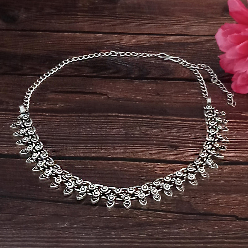 Jeweljunk Navratri Special Oxidised Plated Necklace