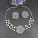 Jinu Arts Oxidised Plated Choker Necklace Set - 1115906