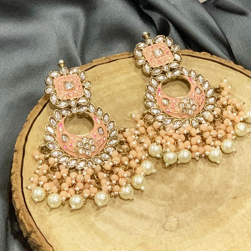 Deep Enterprises Meenakari Dangler Earrings