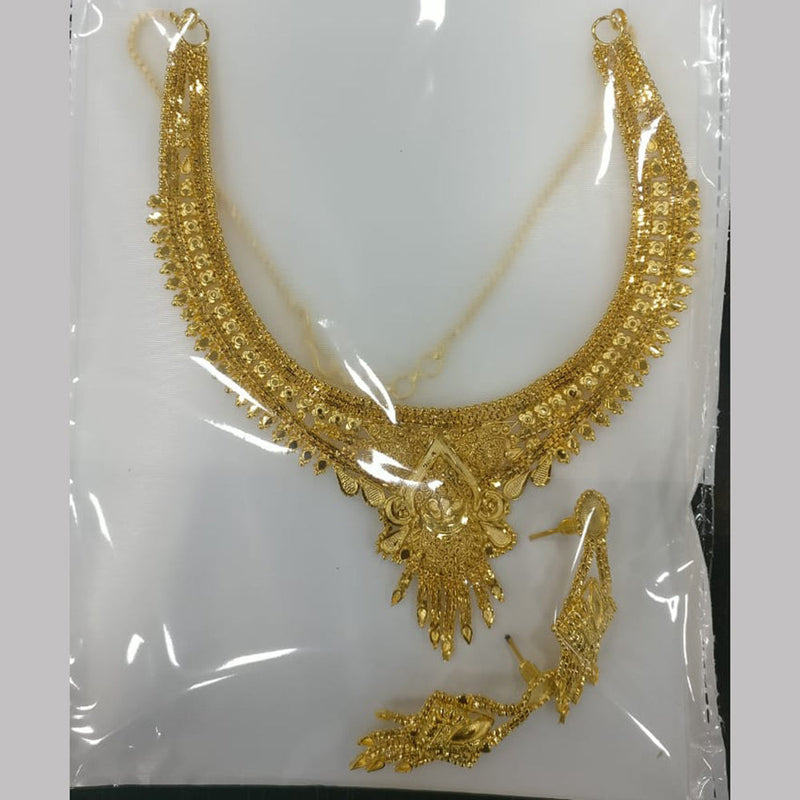 Neu Gold Designer Forming Gold Necklace Set