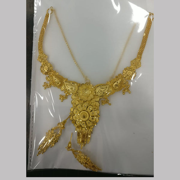 Neu Gold Designer Forming Gold Necklace Set