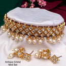 Everlasting Quality Jewels Crystal Stone Choker Necklace Set
