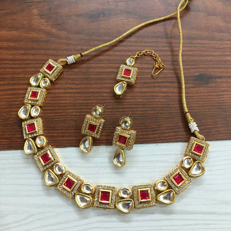 Everlasting Quality Jewels Kundan Stone Choker Necklace Set