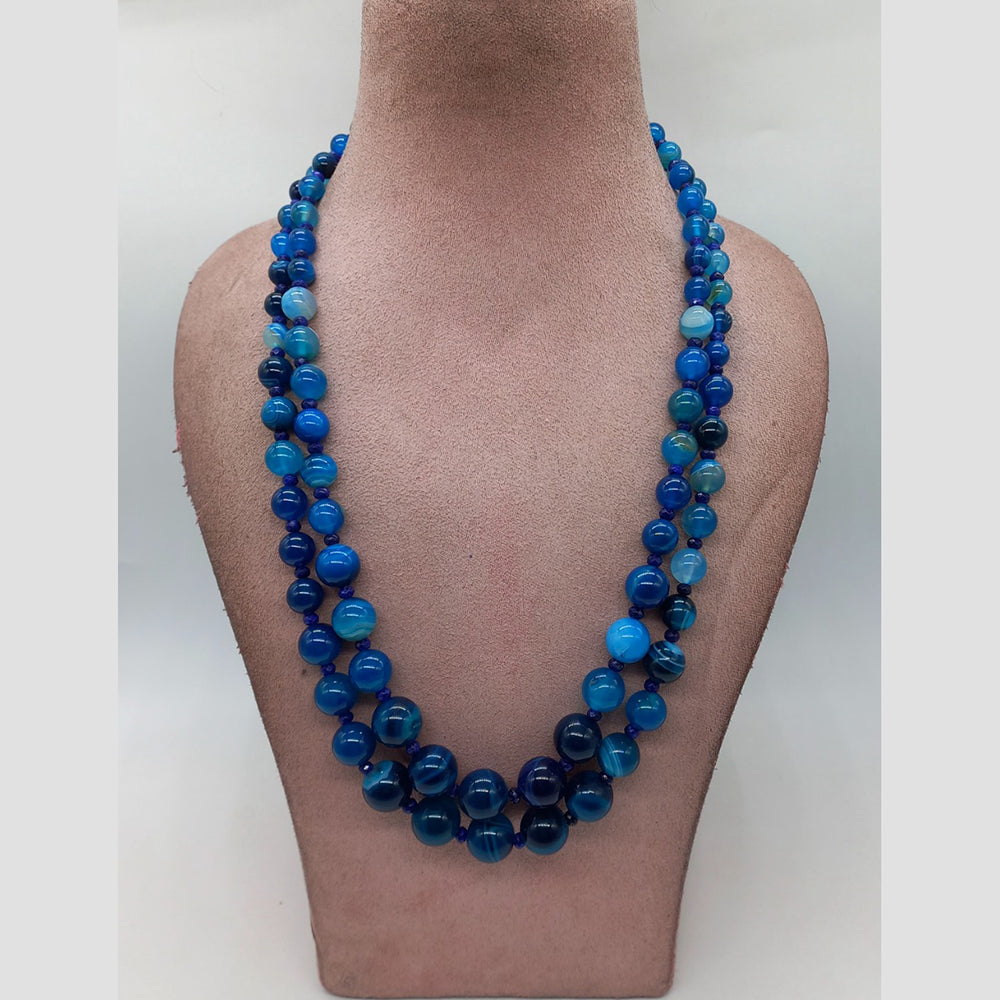 MG Beads Agate Graduation Necklace