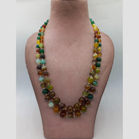 MG Beads Agate Graduation Necklace