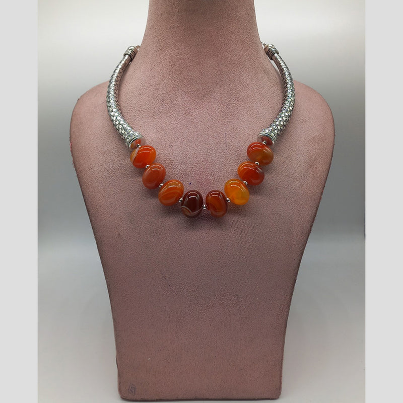 MG Beads Agate Hasli Necklace
