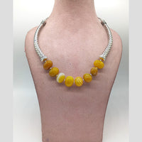 MG Beads Agate Hasli Necklace