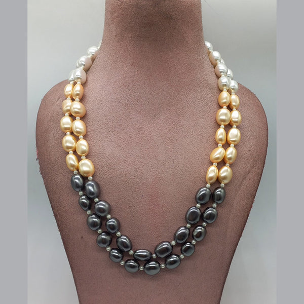 MG Beads Tsp Flat Tumble Necklace