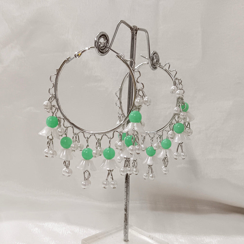 Bhavi Jewels Silver Plated Dangler Earrings