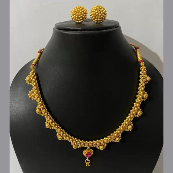 Lalita Creation Gold Plated Necklace Set