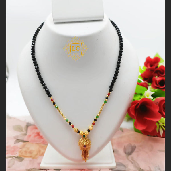 Lalita Creation Gold Plated Crystal Stone Mangalsutra