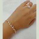 FS Collection Rose Gold Plated Jewellery Combo