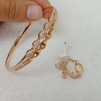 FS Collection Rose Gold Plated Jewellery Combo