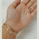 FS Collection Rose Gold Plated Jewellery Combo