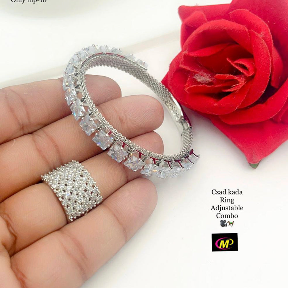 FS Collection Rose Gold Plated Jewellery Combo