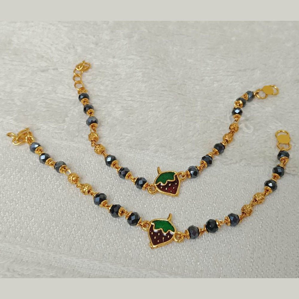 FS Collection Gold Plated Beads Payal