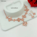 FS Collection AD Stone Plated Necklace Set