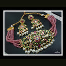 FS Collection Crystal Stone Choker Necklace Set