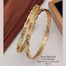 FS Collection Gold Plated Bangles Set - 11411160GL