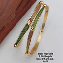 FS Collection Gold Plated Bangles Set - 11411161GL