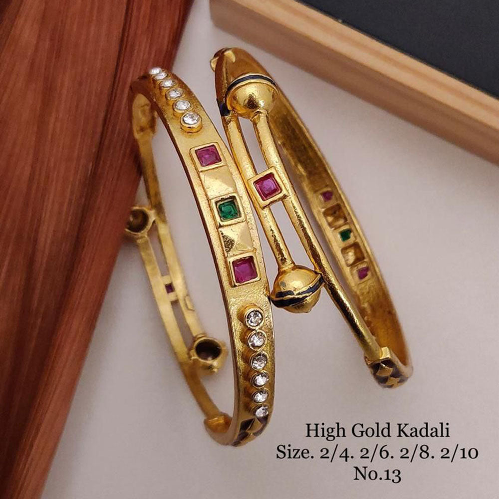 FS Collection Gold Plated Bangles Set - 11411166GL