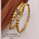 FS Collection Gold Plated Bangles Set - 11411171GL