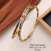 FS Collection Gold Plated Bangles Set - 11411181GL
