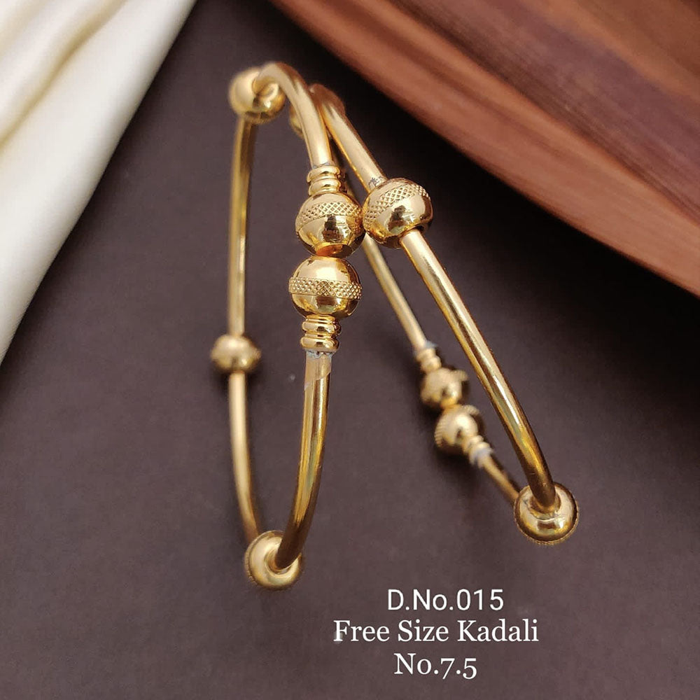 FS Collection Gold Plated Bangles Set - 11411186GL
