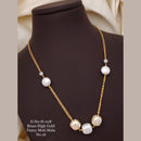 FS Collection Gold Plated Moti Mala Necklace