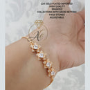 FS Collection Ad Stone Gold Plated Bracelet