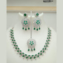 FS Collection Copper Ad Stone Choker Necklace Set